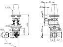 CAT50-ER32 UNIVERSAL ANGLE  HEAD (AHG TYPE)