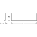 BLANK DE CARBURO SOLIDO 1/4"X1/2"X6" GRADO TMK-22