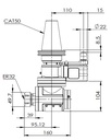 CAT50-ER32 90° CABEZA ANGULAR (TIPO AHA)