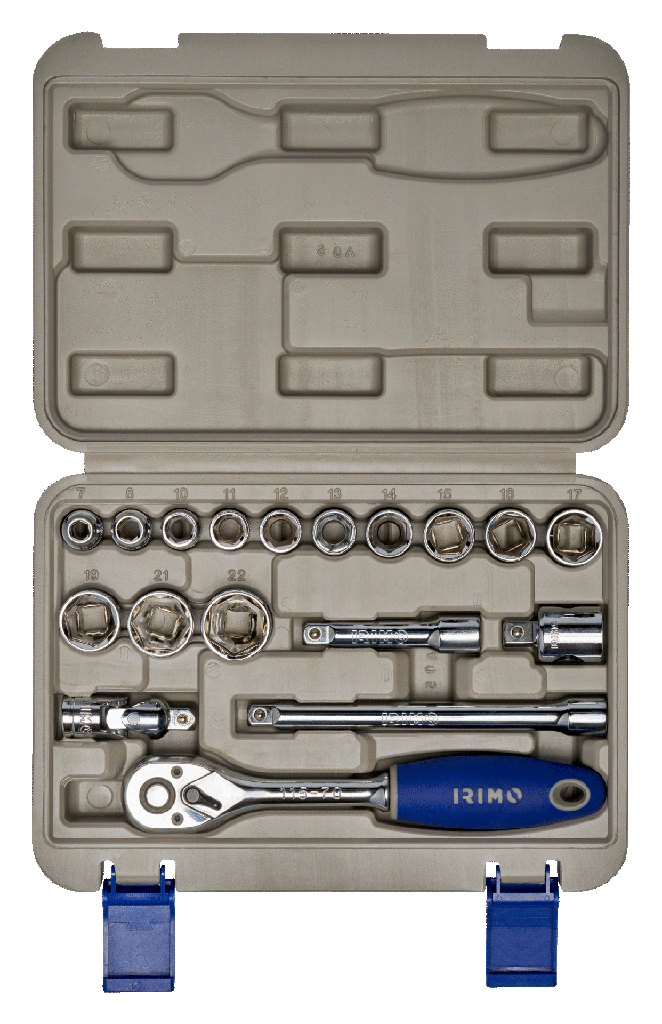 JUEGO DADOS 3/8" 18 PIEZAS