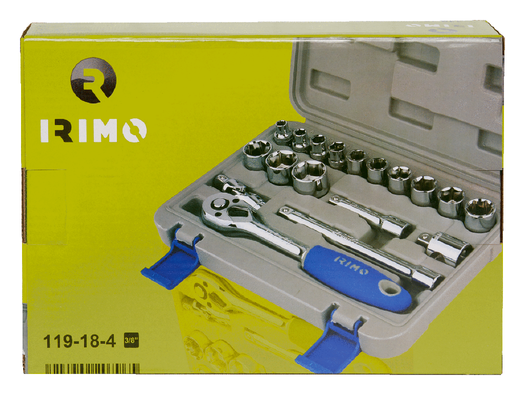 JUEGO DADOS 3/8" 18 PIEZAS