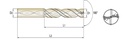 D/D FLAT BOTTOM 5D W_C SLT (TIALN) 3X6X28X66
