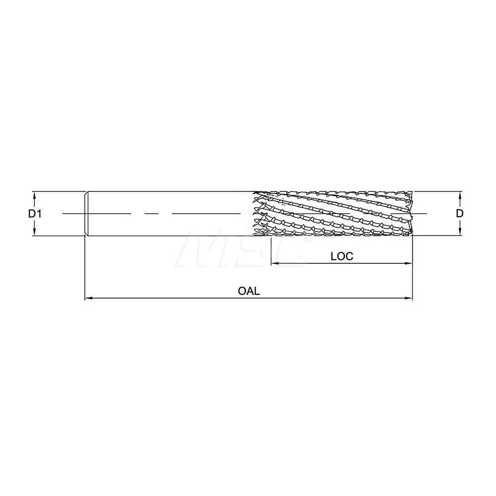 URT5P1AN0375 CFRP ROUTER COMPRESSION SIN ROMPE VIRUTAS  6 FLAUTAS CVD RECUBRIMIENTO DE DIAMANTED YG1