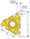 4FIR5ACME-2GVTX INSERTO ROSCADO INTERIOR ACME DERECHA TPI 5