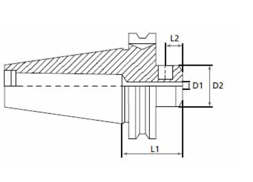 CAT40 ENDMILL HOLDER 3/8" x 1-3/8"