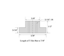 3900-0002 SUJETADOR KIT 58PC RANURA DE MESA DE 5/8"  1/2 ESPACIO 3/8"-16