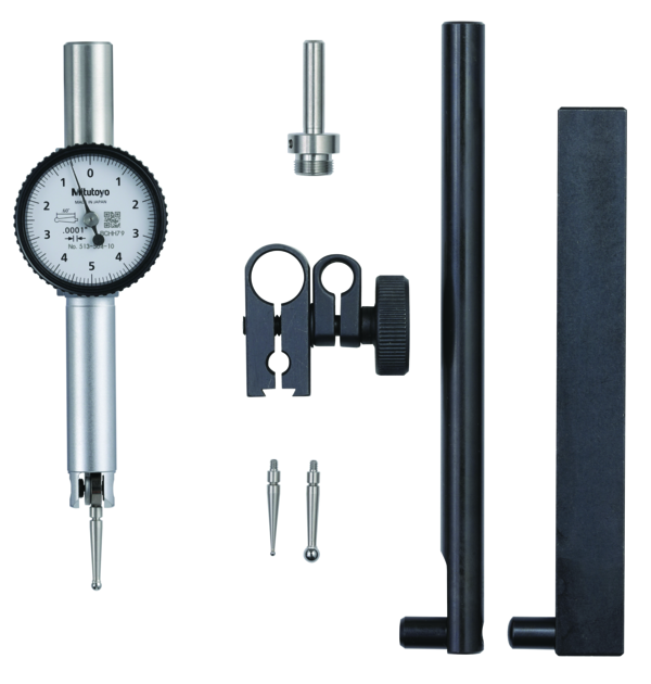 INDICADOR DE PESTAÑA 0.01", 0.0001" D= 4/9.52MM , TIPO DE BOLSILLO CON SOPORTE MITUTOYO