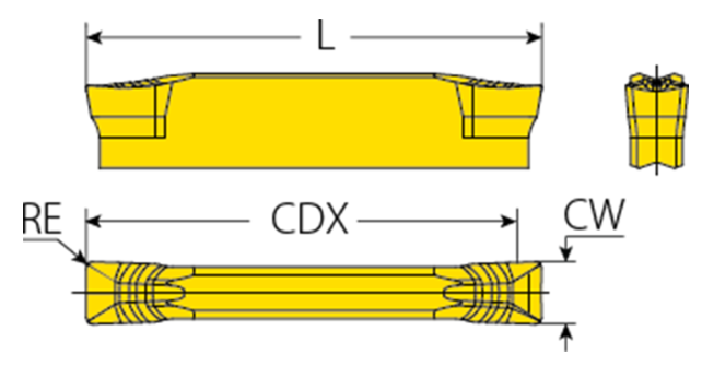 VGD3.00-030-GT VKG INSERTO PARA RANURADO 3.00MM VARGUS