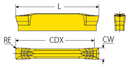 VGD3.00-030-GT VKG INSERTO PARA RANURADO 3.00MM VARGUS