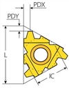 4FER5ACME-2GVTX INSERTO ROSCADO EXTERIOR ACME DERECHA TPI 5 VARGUS