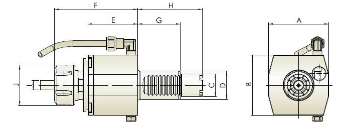 HERRAMIENTA VIVA AXIAL VDI40-OKUMA-ER32 C/REF EXTERNO HOLDWELL