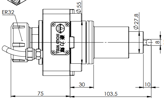 HERRAMIENTA VIVA AXIAL BMT55-DIN 1809-ER32HOLDWELL