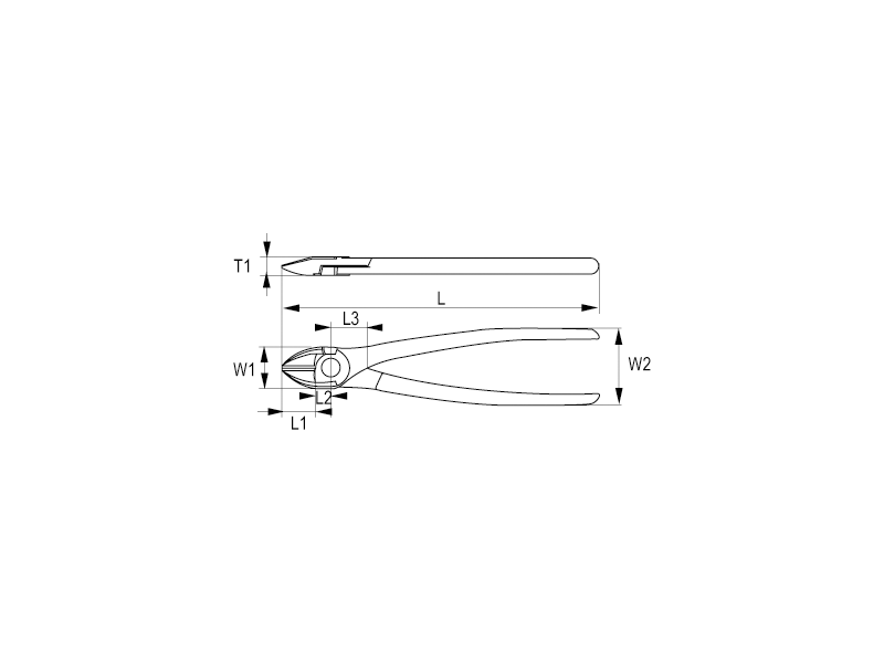 624M-125-1 MINIPINZAS DE CORTE DIAGONAL IRIMO