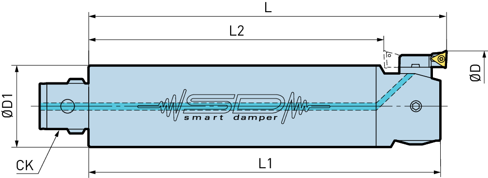 CKB6-EWN68DP-240 EWN CABEZA DE MANDRINADO DE PRECISIÓN SMART DAMPER DIAM 20.0MM BIG DAISHOWA