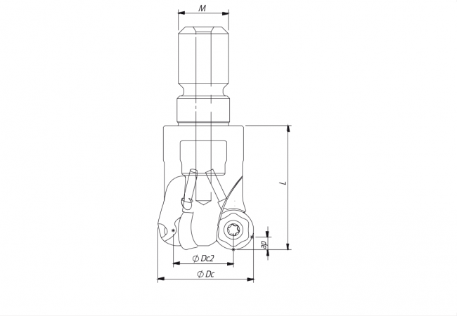 CORTADOR MODULAR 25MM, 4 CAVIDADES, 025R33590-04-05-M12030, PALBIT
