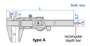 1103-200 DIGITAL CALIPER RANGE 0-200MM/0-8" READING 0.01MM/0.0005" INSIZE