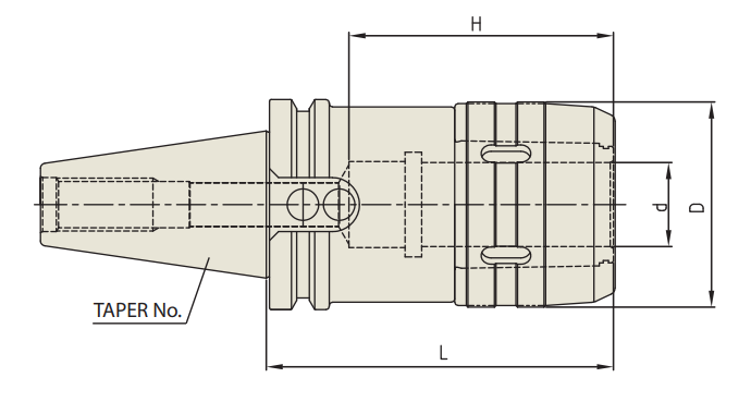 LC020 DUAL CONTACT HIGH SPEED MILLING CHUCK CCT50-C3/4-4.13HS YG1