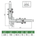 1181-M50A DIGITAL GEAR TOOTH CALIPER RANGE M5-50MM READING 0.01MM/0.0005"  (CAT A) INSIZE