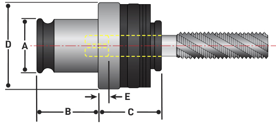 5/8 - Size 3 Clutch Tap Collet, TECHNIKS