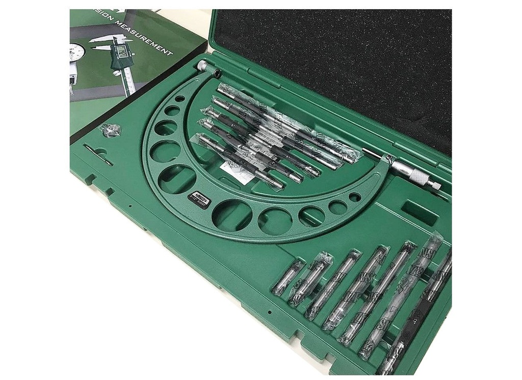 3206-24 OUTSIDE MICROMETER WITH INTERCHANGEABLE ANVILS RANGE 20-24" READING .001"  (CAT A) INSIZE