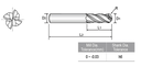 GM815080 X-POWER 4FL LONG B E/M 8X8X14X100 YG1