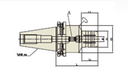 WK076 HYDRAULIC CHUCK (SLIM) CAT40 AD/B-HC16-80.5 YG1