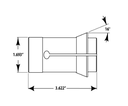 COLLET TF43 REDONDO 10MM RD SMOOTH