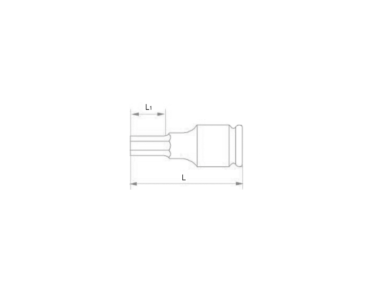 T49T30XL Dado 1/2" con punta TORX® inviolable, TR30, 200mm IRIMO una marca de  SNAP ON