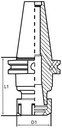 CAT 50 COLLET CHUCK ER 40 X 2-3/4¨ TOOLMEX