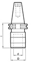 8-147-5010 - CAT50 Tension/Compr.Tap Holder, #1 TOOLMEX