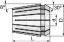 8-700-3226 - ER32 Collet, 1/4 in TOOLMEX