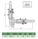 1181-M25A DIGITAL GEAR TOOTH CALIPER RANGE M1-25MM READING 0.01MM/0.0005"  (CAT A) INSIZE
