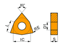 WNMG 080408E-FM:T9415 DORMER PRAMET