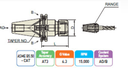 BK031B ER COLLET CHUCK CAT40 AD/B-ER16-3.00 YG1