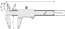 530-115 CALIBRADOR VERNIER 0-300mm/0-12", 0,05mm, Métrico/Pulgadas MITUTOYO