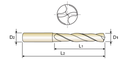 0131ATF-MX D/D 3D WO_C(TIALN) 13/64X1"X2_7/16 YG1