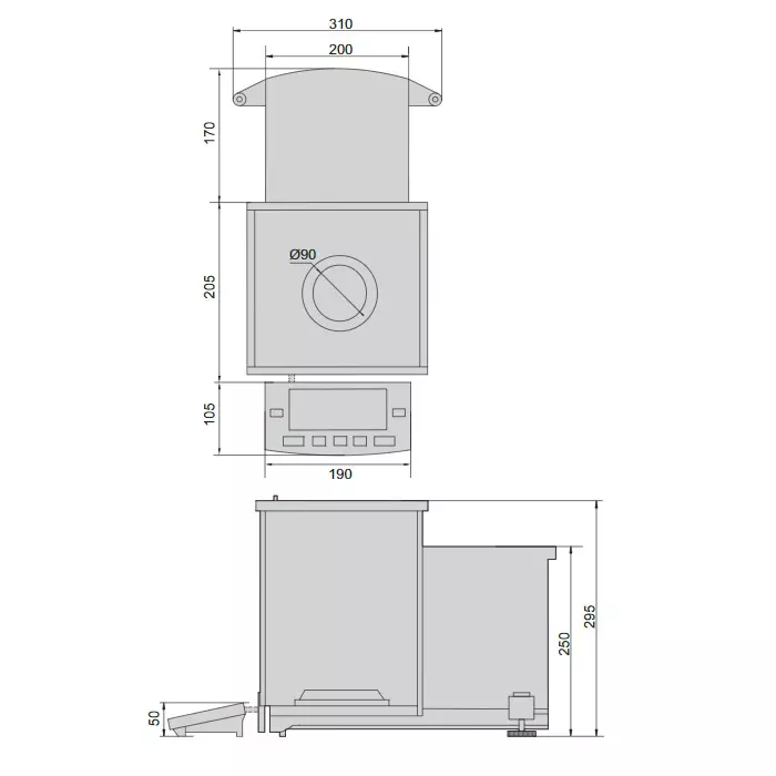 8310-320A ELECTRONIC BALANCES (0.1MG) RANGE 320G READING 0.1MG  (CAT A) INSIZE
