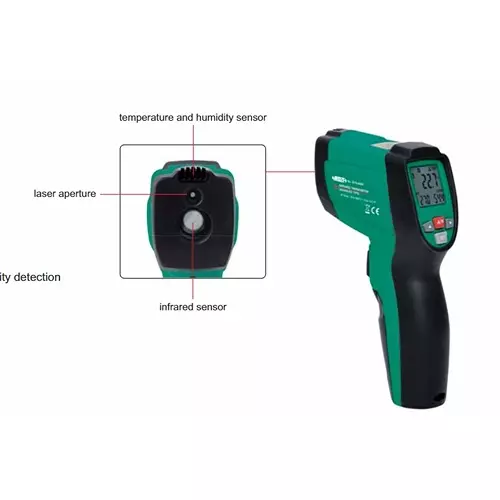 0215-A900 INFRARED THERMOMETER (ADVANCED TYPE) RANGE -30°C~800°C/-22°F~1472°F READING 0.1°C/0.1°F/1°F  (CAT A) INSIZE