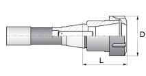 R8 Collet Chuck, ER40 TOOLMEX