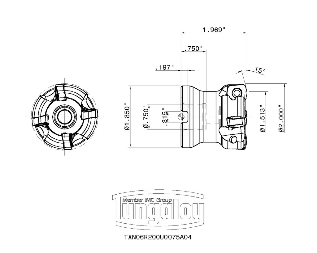 TXN06R200U0075A04  TUNGALOY
