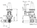 CAT50-ER 25 UNIVERSAL ANGLE HEAD TYUPE AHG HOLDWELL