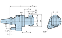 BCV40-AG90/NBS20S-175S Angle Head BIG-PLUS CAT40x20NxL175x90(HR) BIG DAISHOWA