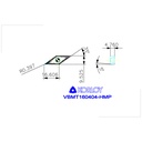 VBMT160404 HMP NC3030 ISO Insert (CAT A) KORLOY