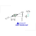 VBMT160408 HMP NC3030 ISO Insert (CAT A) KORLOY