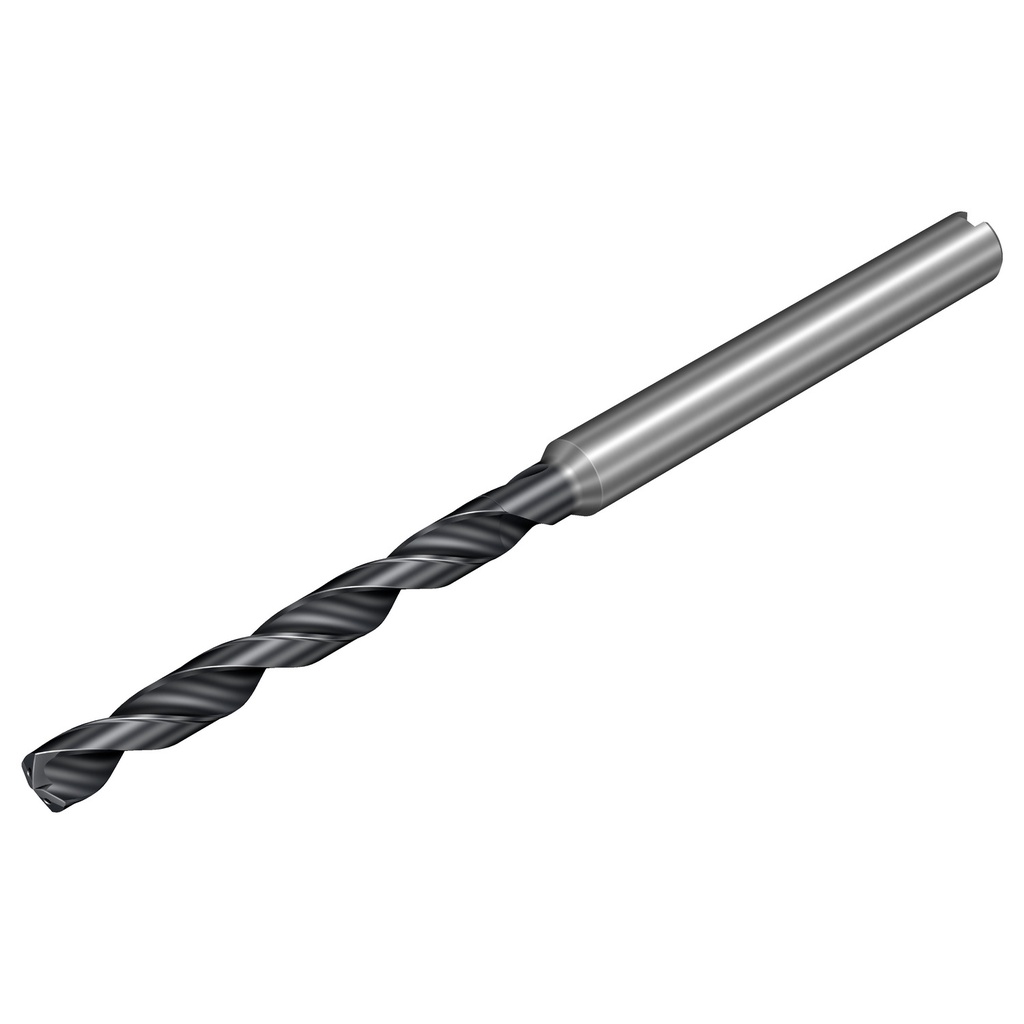 862.1-2500-225A1-GM X2BM, Microbroca de metal duro enteriza CoroDrill® 862-GM, dc=2.5 mm, Zanco cilindrico (DIN6535-HA) -metrico: 3, COROMANT