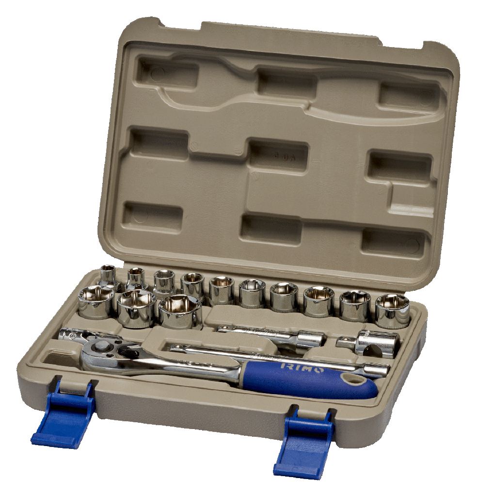 JUEGO DADOS 3/8" 18 PIEZAS