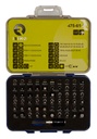 Juego de puntas de 1/4" con adaptador y portapuntas de lib. ráp., 61 piezas IRIMO una marca de SNAP ON