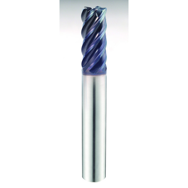 GMG30160  ENDMILL CON RADIO EN ESQUINA  DC x 0.6299" ZANCO x 3.6220" OAL 5 FLAUTAS Y-Coating Carbide YG1