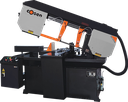 MÁQUINA SIERRA CINTA HORIZONTAL TIPO TIJERA SEMI-AUTOMATICA, CONO CORTE ANGULAR COSEN