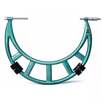 3206-24 OUTSIDE MICROMETER WITH INTERCHANGEABLE ANVILS RANGE 20-24" READING .001" INSIZE